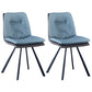 Metal Industrial Armless Chair Solid Back Dining Kitchen Room Chair Sky Blue 2 Piece Set Clearhalo 'Dining Chairs' 'Dining Tables & Seating' 'dining_chair' 'furn' 'furn_dining_chair' 'Furniture' 'Kitchen & Dining Furniture' 5098288