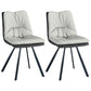 Metal Industrial Armless Chair Solid Back Dining Kitchen Room Chair Beige 2 Piece Set Clearhalo 'Dining Chairs' 'Dining Tables & Seating' 'dining_chair' 'furn' 'furn_dining_chair' 'Furniture' 'Kitchen & Dining Furniture' 5098319