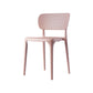 Contemporary Plastic Armless Chair Open Back Kitchen Room Chair