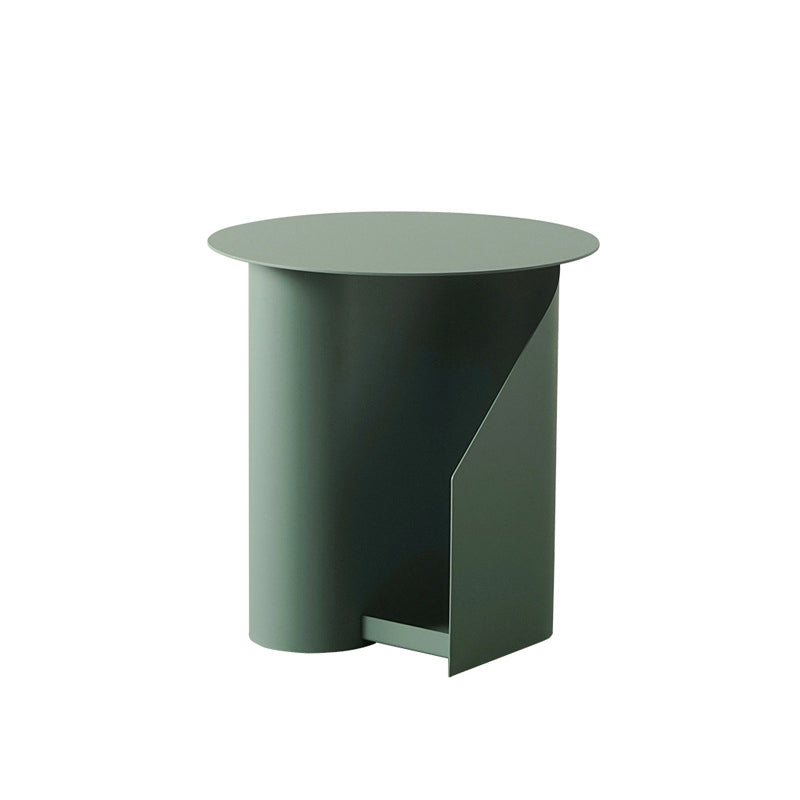 Abstract Base Design Cocktail Table Round Iron Art Coffee Table Blackish Green Clearhalo 'Coffee & Accent Tables' 'End & Side Tables' 'end_side_tables' 'furn' 'furn_end_side_tables' 'Furniture' 'Living Room Furniture' 5098543