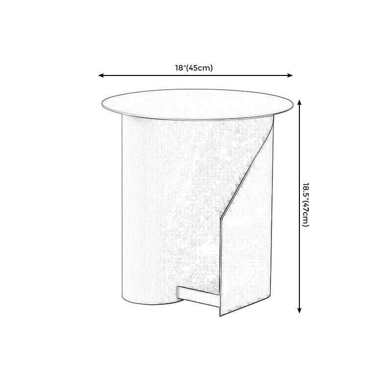 Abstract Base Design Cocktail Table Round Iron Art Coffee Table Clearhalo 'Coffee & Accent Tables' 'End & Side Tables' 'end_side_tables' 'furn' 'furn_end_side_tables' 'Furniture' 'Living Room Furniture' 5098544