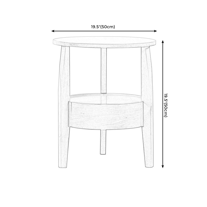19.6 "/23.6" /31.4 "lange 3 poten eindtafel massief hout ronde eindtafel met lade