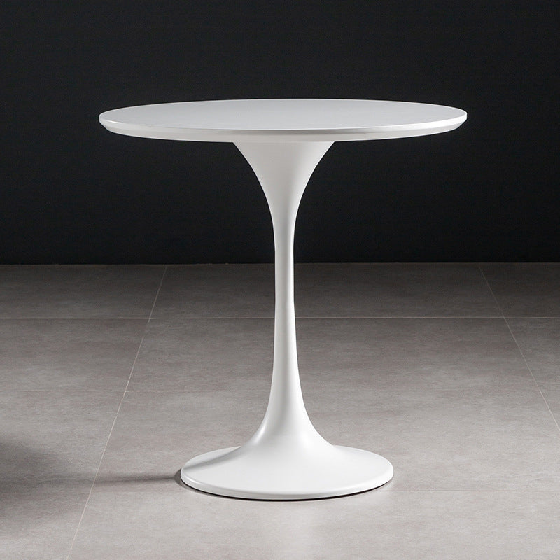 23,6 "tavolo da piedistallo alto in ferro di ferro tavola in legno massiccio