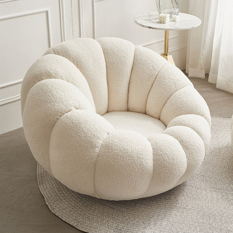 Lazy Sofa Lamb Cashmere Tatami Single Balcony Household Net Red Leisure Chair Pumpkin Sofa Clearhalo 'Accent Chairs' 'accent_chairs' 'Chairs & Seating' 'furn' 'furn_accent_chairs' 'Furniture' 'Living Room Furniture' 5098840