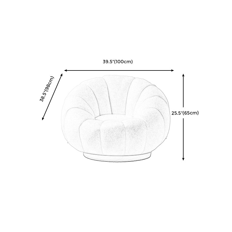 Lazy Sofa Lamb Cashmere Tatami Single Balcony Household Net Red Leisure Chair Pumpkin Sofa Clearhalo 'Accent Chairs' 'accent_chairs' 'Chairs & Seating' 'furn' 'furn_accent_chairs' 'Furniture' 'Living Room Furniture' 5098857