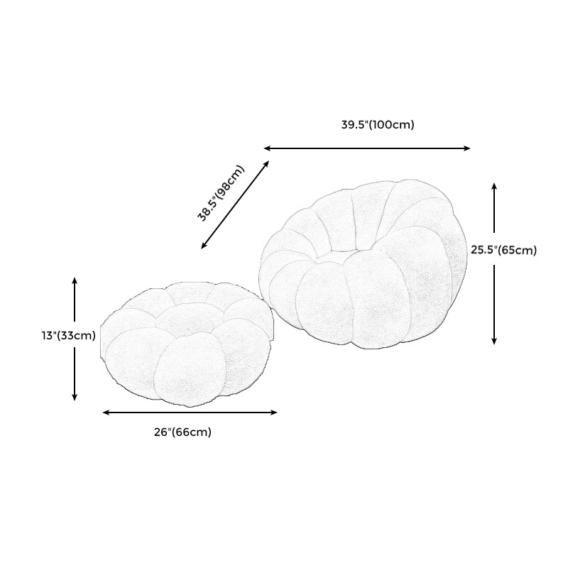 Lazy Sofa Lamb Cashmere Tatami Single Balcony Household Net Red Leisure Chair Pumpkin Sofa Clearhalo 'Accent Chairs' 'accent_chairs' 'Chairs & Seating' 'furn' 'furn_accent_chairs' 'Furniture' 'Living Room Furniture' 5098858