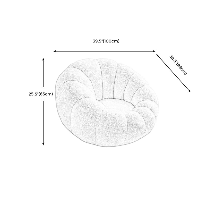 Lazy Sofa Lamb Cashmere Tatami Single Balcony Household Net Red Leisure Chair Pumpkin Sofa Clearhalo 'Accent Chairs' 'accent_chairs' 'Chairs & Seating' 'furn' 'furn_accent_chairs' 'Furniture' 'Living Room Furniture' 5098859