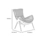 Silla sin brazo 33.46 "L x 35.43" W x 34.64 "H FINO SILLA DE ARMA FINO PARA SALA DE VIVO