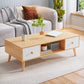 16.5"H Modern 4 Legs Wooden Base Rectangular Top Coffee Table with Storage