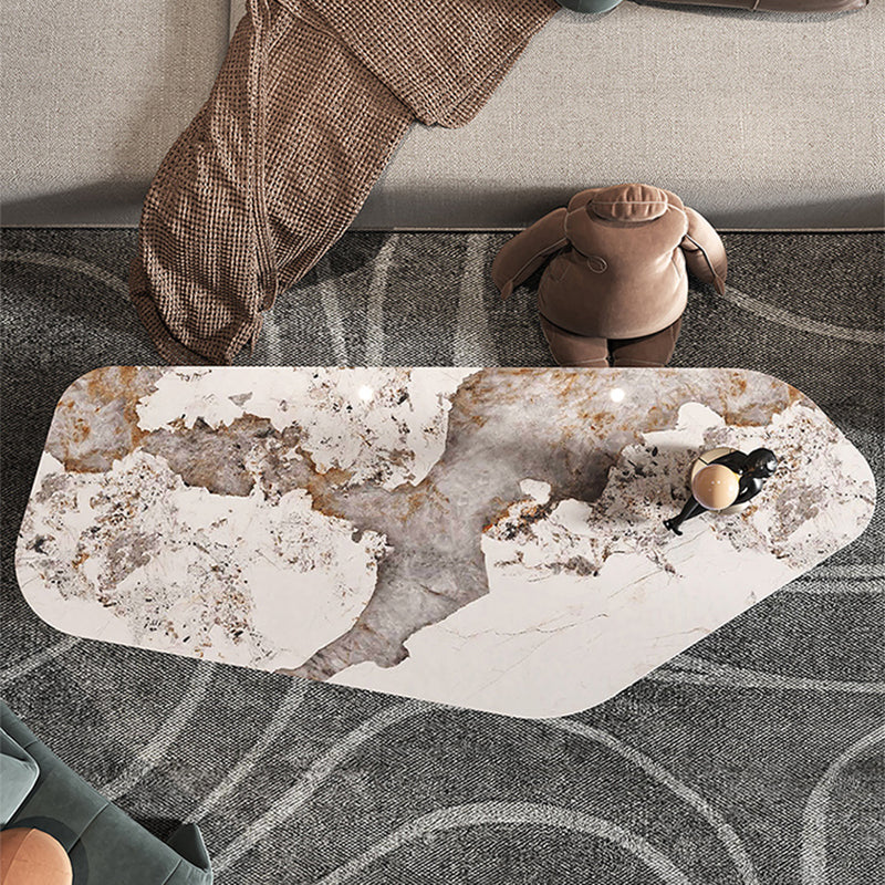 Italian Slate Special-shaped Table Modern Minimalist Designer Irregular Coffee Table Clearhalo 'Coffee & Accent Tables' 'Coffee Tables' 'coffee_tables' 'furn' 'furn_coffee_tables' 'Furniture' 'Living Room Furniture' 5099059