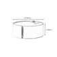 Modern Drum Base Solid Leather Round Table Coffee Table with Storage Clearhalo 'Coffee & Accent Tables' 'Coffee Tables' 'coffee_tables' 'furn' 'furn_coffee_tables' 'Furniture' 'Living Room Furniture' 5099144