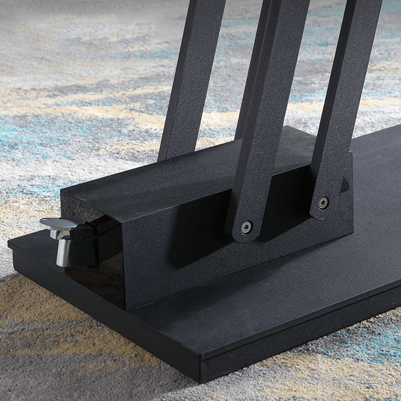 Modern Solid Color Metal Single Foot Base Slate Square Coffee Table Clearhalo 'Coffee & Accent Tables' 'Coffee Tables' 'coffee_tables' 'furn' 'furn_coffee_tables' 'Furniture' 'Living Room Furniture' 5099331