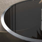 Modern Style Tempered Glass Table Top Stainless Steel Base Round Coffee Table