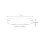 Modern Style Tempered Glass Table Top Stainless Steel Base Round Coffee Table