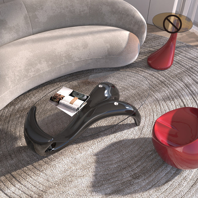 15.7 "H Samenvatting Basis Transparant glasronde Table top salontafel