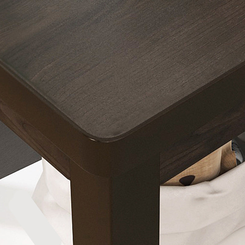 Tavolino di stoccaggio in legno moderno a 4 gambe tavolino per soggiorno