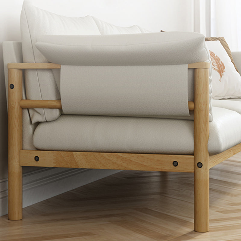 Faux Leather Stain Resistant Contemporary Standard Sofa Couch Clearhalo 'furn' 'furn_sofas' 'Furniture' 'Living Room Furniture' 'Sofa' 'sofas' 5099610