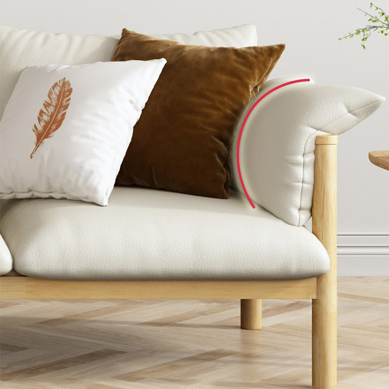 Faux Leather Stain Resistant Contemporary Standard Sofa Couch Clearhalo 'furn' 'furn_sofas' 'Furniture' 'Living Room Furniture' 'Sofa' 'sofas' 5099611