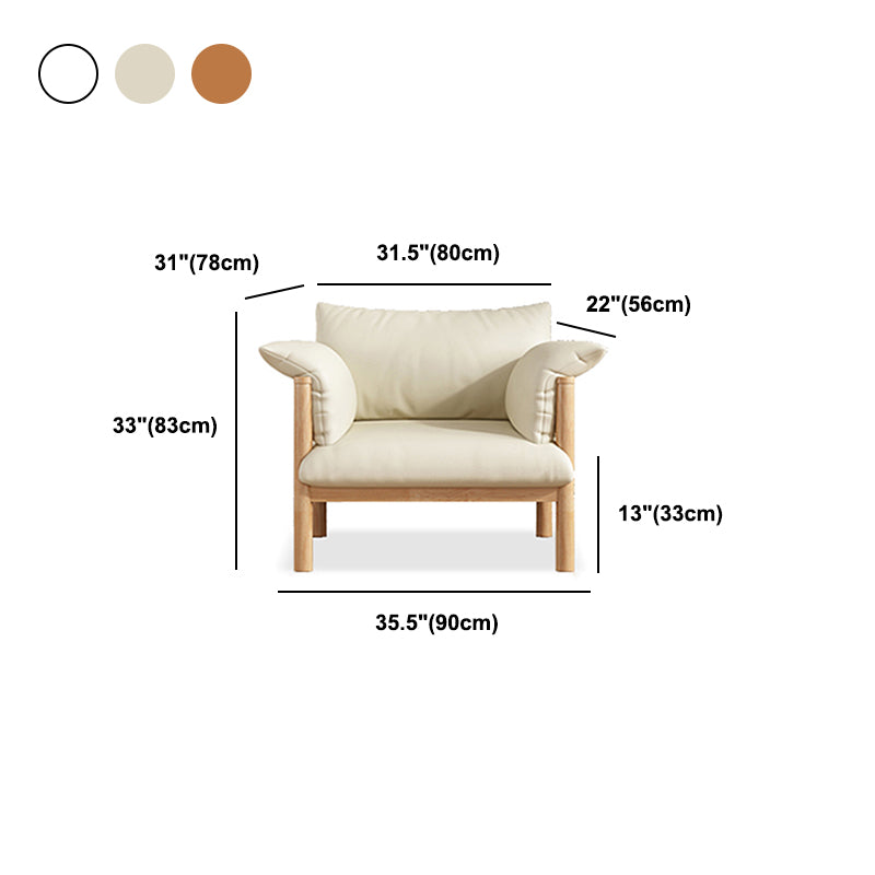 Faux Leather Stain Resistant Contemporary Standard Sofa Couch Clearhalo 'furn' 'furn_sofas' 'Furniture' 'Living Room Furniture' 'Sofa' 'sofas' 5099621