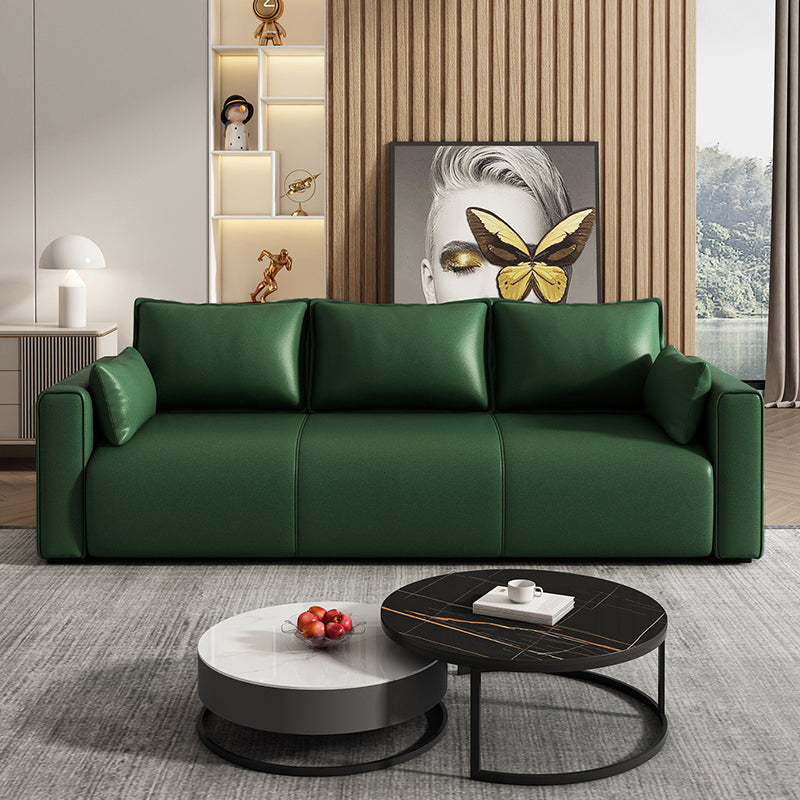 Faux Couber et canapé-canapé standard contemporain résistant aux taches en daim et en daim