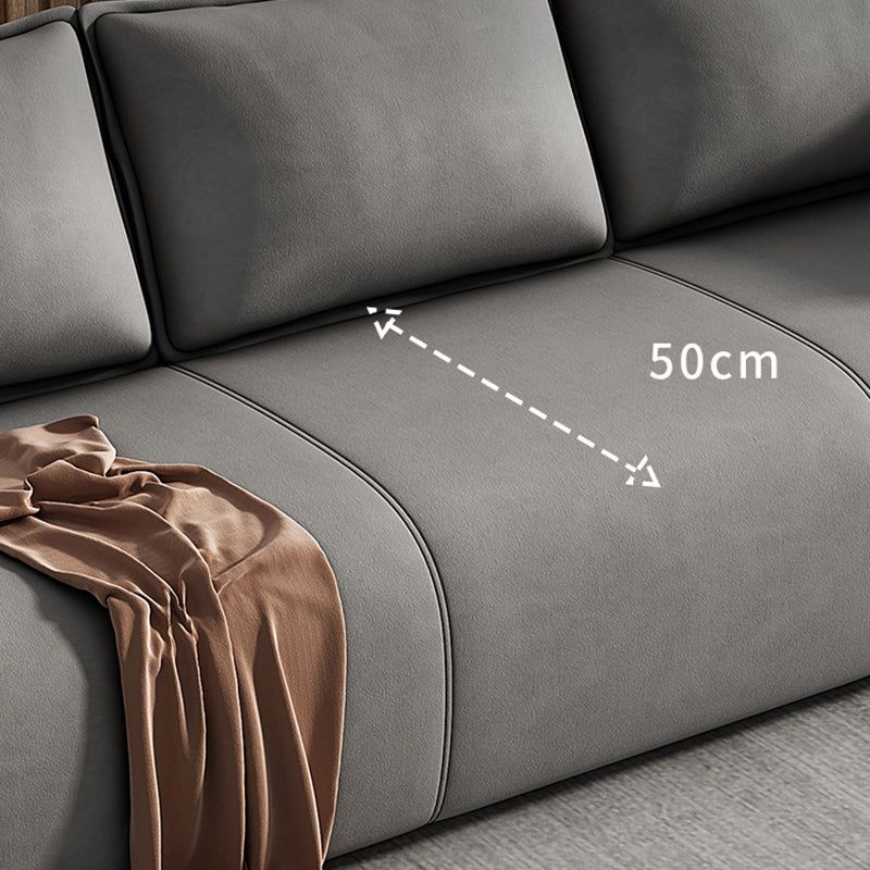 Faux Couber et canapé-canapé standard contemporain résistant aux taches en daim et en daim