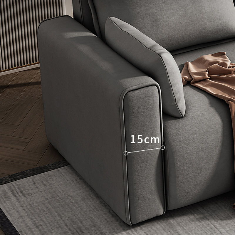 Faux Couber et canapé-canapé standard contemporain résistant aux taches en daim et en daim