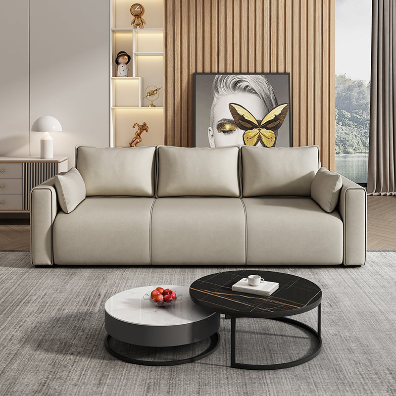 Faux Couber et canapé-canapé standard contemporain résistant aux taches en daim et en daim