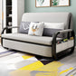 Contemporary Square Arm Cotton Blend Sofa Bed in Grey for 2 People 37"L x 35.5"W x 36"H Clearhalo 'furn' 'furn_sofas' 'Furniture' 'Living Room Furniture' 'Sofa' 'sofas' 5099660