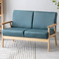 Modern Sofa 44.48" W x 25.98" D x 27.95" H Square Arm Sofa for Living Room Peacock Green Clearhalo 'furn' 'furn_sofas' 'Furniture' 'Living Room Furniture' 'Sofa' 'sofas' 5100858