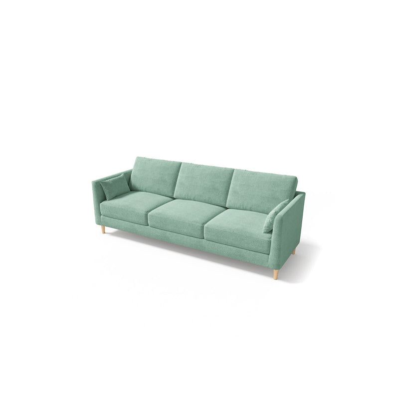Contemporary Cushions Standard Square Arm Living Room 3-seater Sofa Army Green Clearhalo 'furn' 'furn_sofas' 'Furniture' 'Living Room Furniture' 'Sofa' 'sofas' 5100989