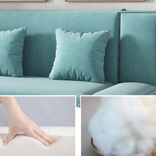 Contemporary Armless Convertible Sofa Linen Foldable Sofa for Apartment Clearhalo 'furn' 'furn_sofas' 'Furniture' 'Living Room Furniture' 'Sofa' 'sofas' 5101109