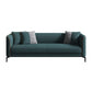 Faux Leather Sofa 25.59" D x 25.59" H Tuxedo Arm Sofa for Living Room Clearhalo 'furn' 'furn_sofas' 'Furniture' 'Living Room Furniture' 'Sofa' 'sofas' 5101161
