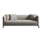 Faux Leather Sofa 25.59" D x 25.59" H Tuxedo Arm Sofa for Living Room Beige Clearhalo 'furn' 'furn_sofas' 'Furniture' 'Living Room Furniture' 'Sofa' 'sofas' 5101164