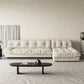 Tufted Backrest Sectional Sponge Padded Armless Off-white Sofa 110"L x 69"W x 29.5"H Right Clearhalo 'furn' 'furn_sectionals' 'Furniture' 'Living Room Furniture' 'Sectionals' 5101515