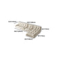 Tufted Backrest Sectional Sponge Padded Armless Off-white Sofa Clearhalo 'furn' 'furn_sectionals' 'Furniture' 'Living Room Furniture' 'Sectionals' 5101529