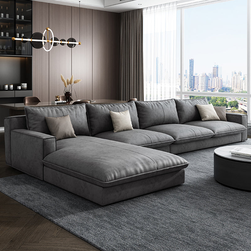 Scandinavisch kussen terug sectioneel met vierkante arm voor woonkamer