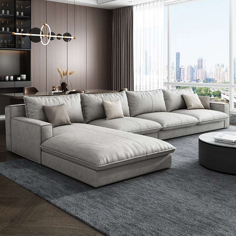 Scandinavisch kussen terug sectioneel met vierkante arm voor woonkamer