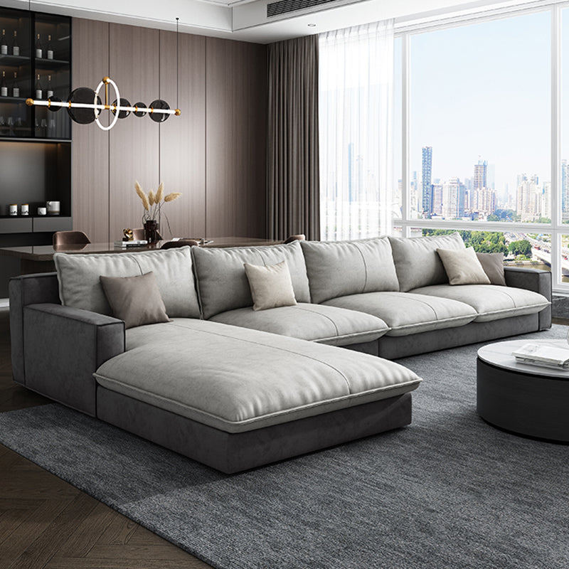 Scandinavisch kussen terug sectioneel met vierkante arm voor woonkamer