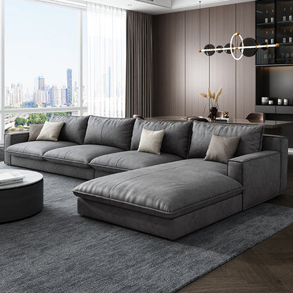 Scandinavisch kussen terug sectioneel met vierkante arm voor woonkamer