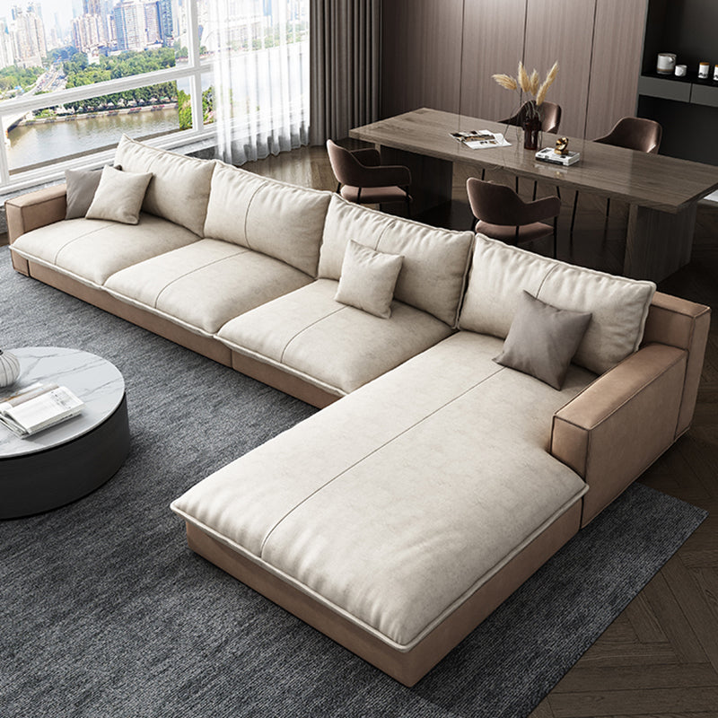 Scandinavisch kussen terug sectioneel met vierkante arm voor woonkamer