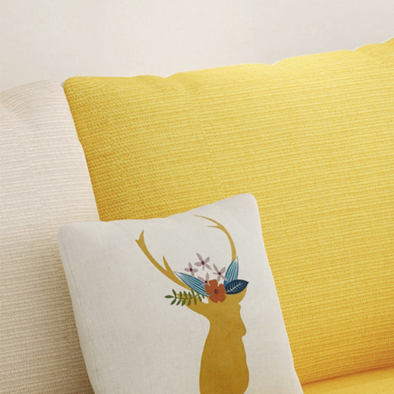 Linence scandinavo Blend sezionale con archiviazione e braccio svasato