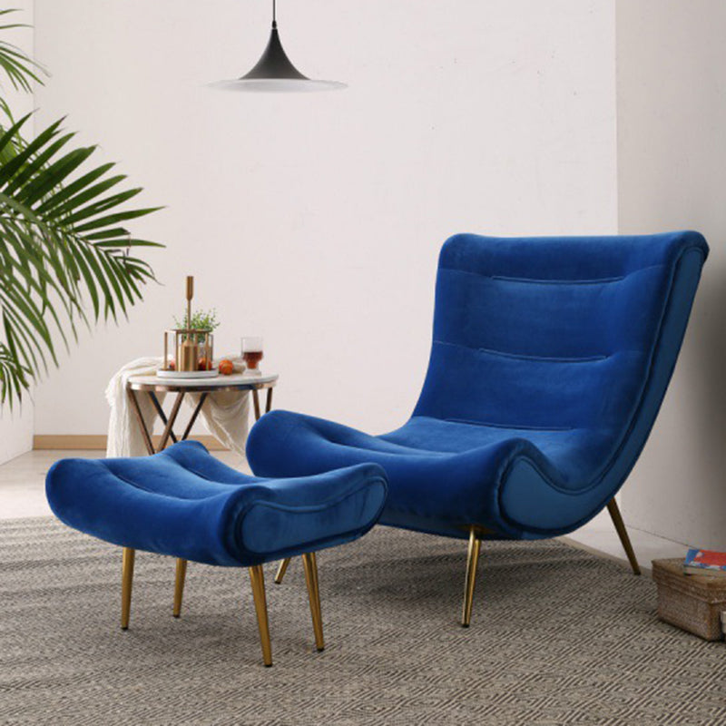 40,5 "L x 37" W x 31,5 "H Polsterer Akzentstuhl Armless Lounge Stuhl mit Ottoman