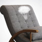 25.59"Wide Accent Chair Cotton Blend Lounge Chair with Sled Base Clearhalo 'Accent Chairs' 'accent_chairs' 'Chairs & Seating' 'furn' 'furn_accent_chairs' 'Furniture' 'Living Room Furniture' 5101904