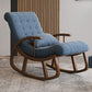 25.59"Wide Accent Chair Cotton Blend Lounge Chair with Sled Base Blue Without Ottoman Clearhalo 'Accent Chairs' 'accent_chairs' 'Chairs & Seating' 'furn' 'furn_accent_chairs' 'Furniture' 'Living Room Furniture' 5101910