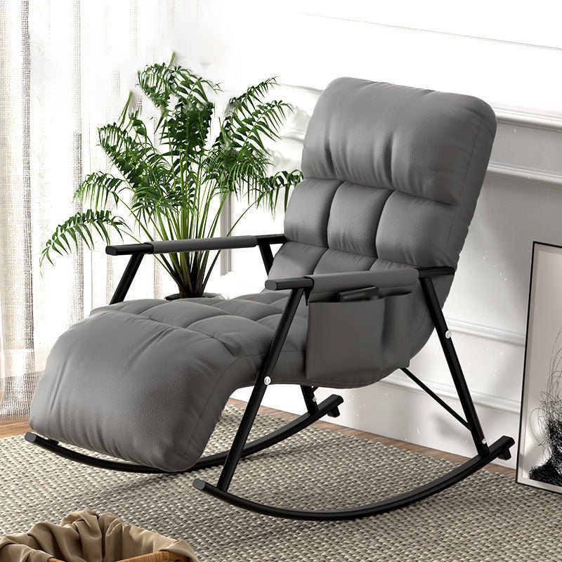 23.62"L x 37.8"W x 32.68"H Modern Sewn Pillow Back Track Arms Parsons Chair Gray Black Clearhalo 'Accent Chairs' 'accent_chairs' 'Chairs & Seating' 'furn' 'furn_accent_chairs' 'Furniture' 'Living Room Furniture' 5101914