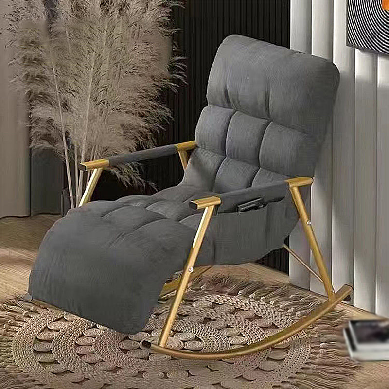 23.62"L x 37.8"W x 32.68"H Modern Sewn Pillow Back Track Arms Parsons Chair Dark Gray Brass Gold Clearhalo 'Accent Chairs' 'accent_chairs' 'Chairs & Seating' 'furn' 'furn_accent_chairs' 'Furniture' 'Living Room Furniture' 5101930