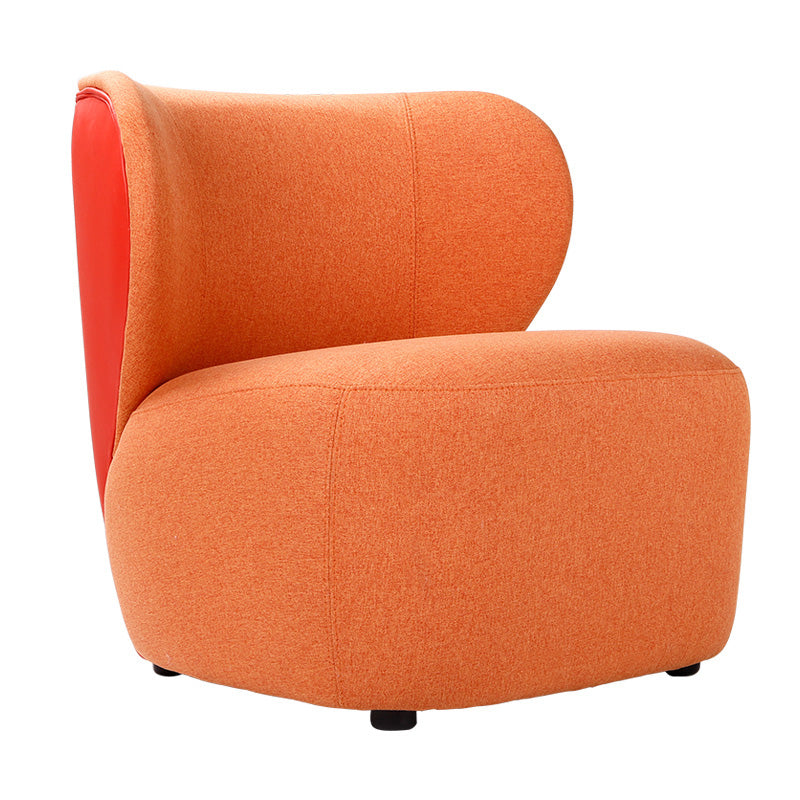 Bedroom Cotton Armless with Fabric Seat Fixed Back Accent Room Chair