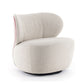 Bedroom Cotton Armless with Fabric Seat Fixed Back Accent Room Chair