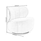 Bedroom Cotton Armless with Fabric Seat Fixed Back Accent Room Chair