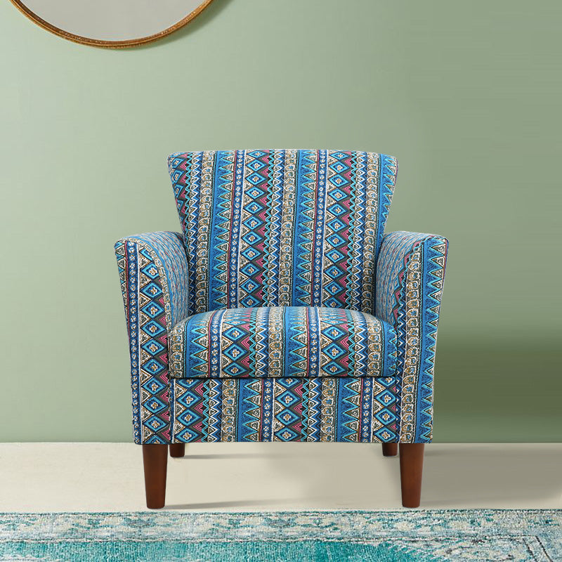 Bedroom Arms Included Basic Four Leg Track Arms Fixed Back Arm Chair